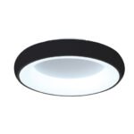 InLight Πλαφονιέρα οροφής LED 110W 3CCT (by tuya) από μαύρο και λευκό ακρυλικό D:60W (42020-A-Black)