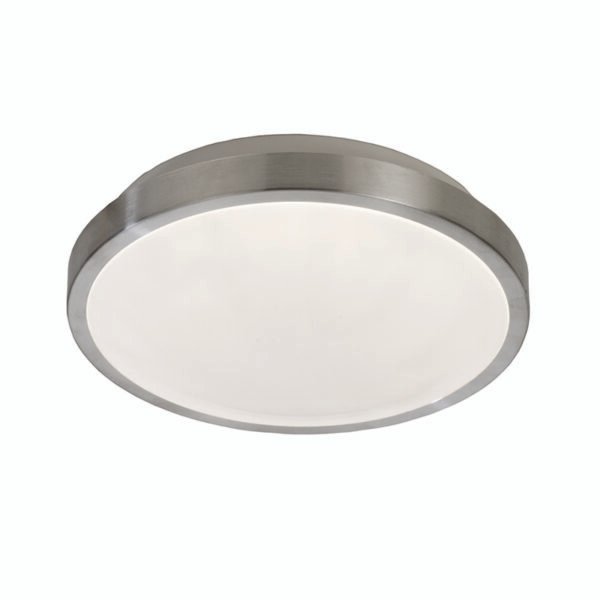 InLight Πλαφονιέρα οροφής LED 24W 3CCT από ασημί ματ ακρυλικό D:40cm (42159-Β-Ασημί Ματ)