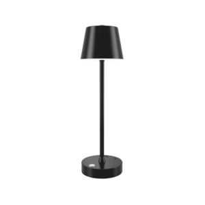 it-Lighting Tahoe Rechargeable LED 2W 3CCT Touch Table Lamp Black D38cmx11cm (80100210)