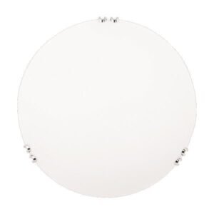 ΠΛΑΦΟΝΙΕΡΑ ΤΟΙΧΟΥ ΓΥΑΛΙ 1XΕ27 Max 15W Φ300x90mm ΛΕΥΚΟ-ΑΣΗΜΙ ARTE ILLUMINA PAROS