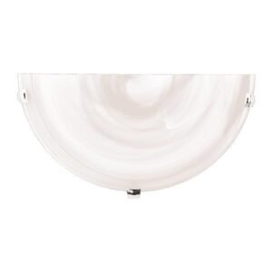 ΑΠΛΙΚΑ ΤΟΙΧΟΥ ΓΥΑΛΙ 1XΕ27 Max 15W Φ300x90mm ΛΕΥΚΟ-ΑΣΗΜΙ ARTE ILLUMINA ERIS