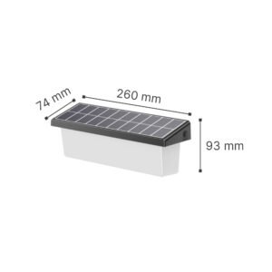 5W 3000K/6000K Solar Outdoor Light in Black Color (80204310S)