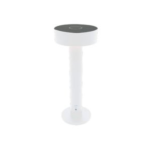 Inlight Rechargeable LED 2W 3CCT Touch Table White Lamp D:22cmx9cm (3053-White)