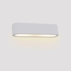 Inlight Επιτοίχιο λευκό φωτιστικό από γύψο 2XE14 D:35cm (43054-White)