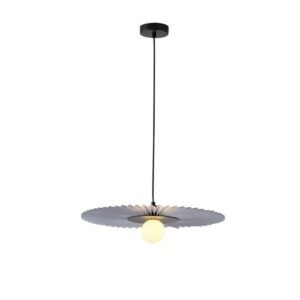 ΦΩΤΙΣΤΙΚΟ ΚΡΕΜΑΣΤΟ ΜΕΤΑΛΛΟ-ΥΦΑΣΜΑ 1XG9 MAX 10W Φ480mm ΓΚΡΙ ARTE ILLUMINA PIRUETTE
