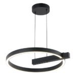 ΚΡΕΜΑΣΤΟ ΦΩΤΙΣΤΙΚΟ LED 24W 3000K ΜΑΥΡΟ