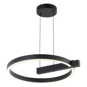 ΚΡΕΜΑΣΤΟ ΦΩΤΙΣΤΙΚΟ LED 24W 3000K ΜΑΥΡΟ