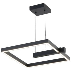 ΚΡΕΜΑΣΤΟ ΦΩΤΙΣΤΙΚΟ LED 24W 3000K ΜΑΥΡΟ ΤΕΤΡΑΓΩΝΟ