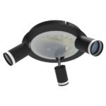 ΠΛΑΦΟΝΙΕΡΑ 7W 3000K+GU10 ΜΑΥΡΟ