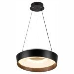 ΠΛΑΦΟΝΙΕΡΑ/ΚΡΕΜΑΣΤΟ  LED CCT 28W 3000K | 4000K | 6000K ΜΑΥΡΟ-ΞΥΛΟ