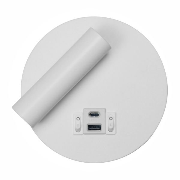 ΑΠΛΙΚΑ ΚΡΕΒΑΤΙΟΥ LED ΡΥΘΜΙΖΟΜΕΝΗ ΑΣΠΡΗ 3W ΑΠΛΙΚΑ ΚΡΕΒΑΤΙΟΥ LED ΡΥΘΜΙΖΟΜΕΝΗ ΑΣΠΡΗ 3W