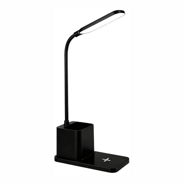 ΦΩΤΙΣΤΙΚΟ LED ΓΡΑΦΕΙΟΥ ΜΕ ΒΑΣΗ ΑΣΥΡΜΑΤΗΣ ΦΟΡΤΙΣΗΣ CCT ΜΑΥΡΟ ΦΩΤΙΣΤΙΚΟ LED ΓΡΑΦΕΙΟΥ ΜΕ ΒΑΣΗ ΑΣΥΡΜΑΤΗΣ ΦΟΡΤΙΣΗΣ CCT ΜΑΥΡΟ