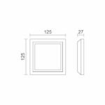 8W CCT ΛΕΥΚΗ ΤΕΤΡΑΓΩΝΗ