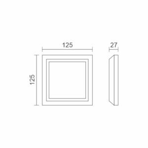 8W CCT ΛΕΥΚΗ ΤΕΤΡΑΓΩΝΗ