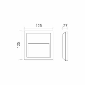 5W CCT ΛΕΥΚΗ ΤΕΤΡΑΓΩΝΗ
