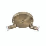 InLight Επιτοίχιο σποτ από μέταλλο σε οξυντέ απόχρωση 2XGU10 D:17cm (9075-2Φ-Οξυντέ)