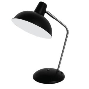 InLight Επιτραπέζιο φωτιστικό από μαύρο μέταλλο 1XE27 D:38cm (3051-Black)