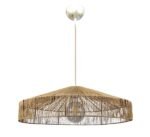 InLight Κρεμαστό φωτιστικό καφέ από σχοινί 1XE27 D:70cm (4029-Α)
