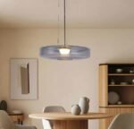 Inlight Κρεμαστό φωτιστικό από φιμέ γυαλί 12W 1644LM 3000K D:45x11cm (4069-Smoky)