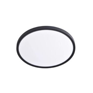 Inlight Πλαφονιέρα οροφής LED 40W 3CCT (by switch on base) σε μαύρη απόχρωση D:50x2