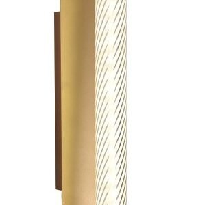 InLight Επιτοίχιο φωτιστικό LED 12W 3CCT σε χρυσαφί απόχρωση απο μέταλλο και ακρυλικό  D:12x50cm (43056-Golden)