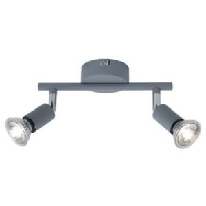 ΣΠΟΤ ΚΙΝΗΤΟ ΜΕΤΑΛΛΟ 2ΦΩΤΟ 2XGU10 Max 7W 220X80X125mm ΓΚΡΙ ARTE ILLUMINA VORRAS