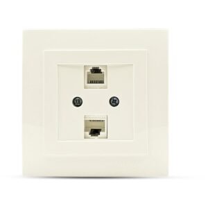 Μπέζ πρίζα δικτύου RJ45-CAT6-RJ11