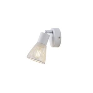 ΣΠΟΤ ΜΕ ΔΙΧΤΥ ΜΕΤΑΛΛΟ 1XE14 Max 8W 80X80X125mm ΛΕΥΚΟ ARTE ILLUMINA MESHY