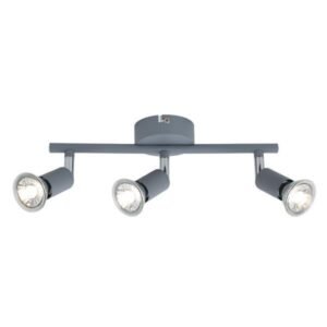 ΣΠΟΤ ΚΙΝΗΤΟ ΜΕΤΑΛΛΟ 3ΦΩΤΟ 3XGU10 Max 7W 300X80X125mm ΓΚΡΙ ARTE ILLUMINA VORRAS