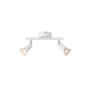 ΣΠΟΤ ΚΙΝΗΤΟ ΜΕΤΑΛΛΟ 2ΦΩΤΟ 2XGU10 Max 7W 220X80X125mm ΛΕΥΚΟ ARTE ILLUMINA VORRAS