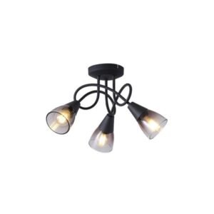 ΣΠΟΤ ΜΕΤΑΛΛΟ ΓΥΑΛΙ 3ΦΩΤΟ 3XE14 Max 8W 380X185mm ΦΙΜΕ ARTE ILLUMINA CLASSY